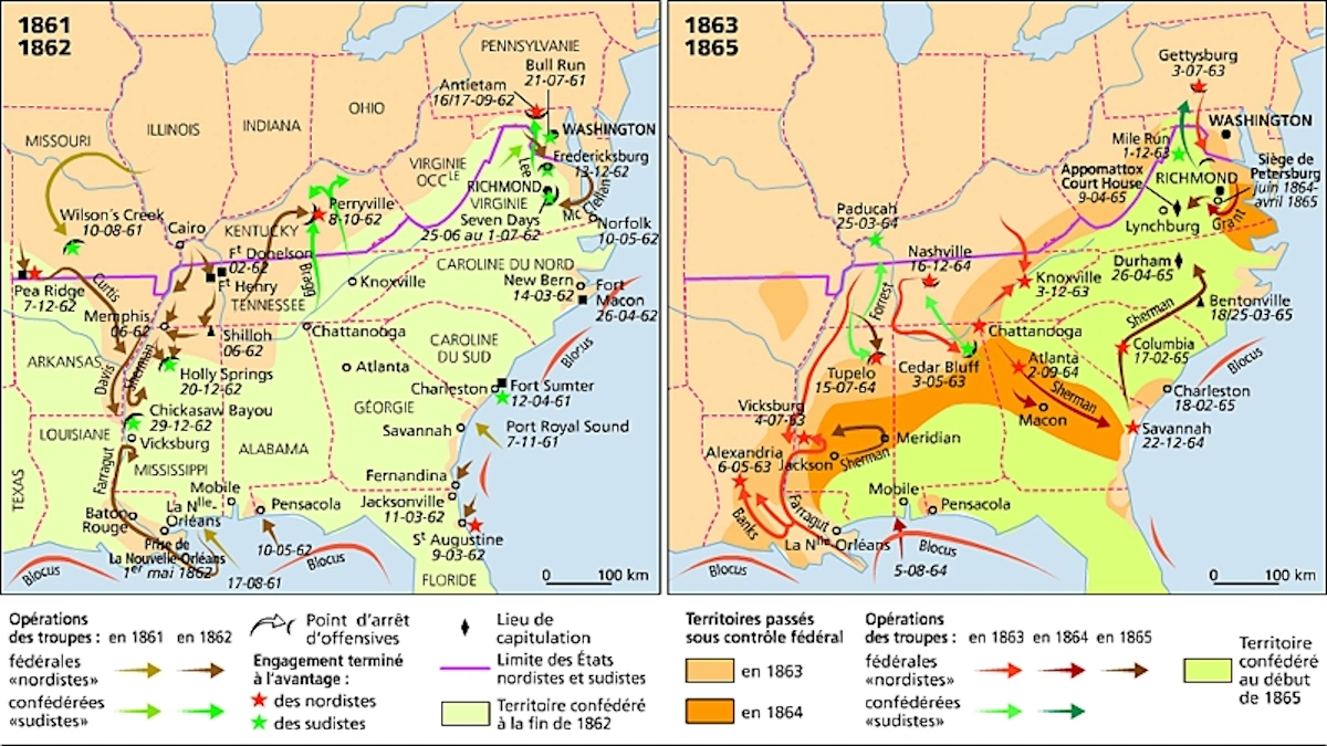 Civil War map