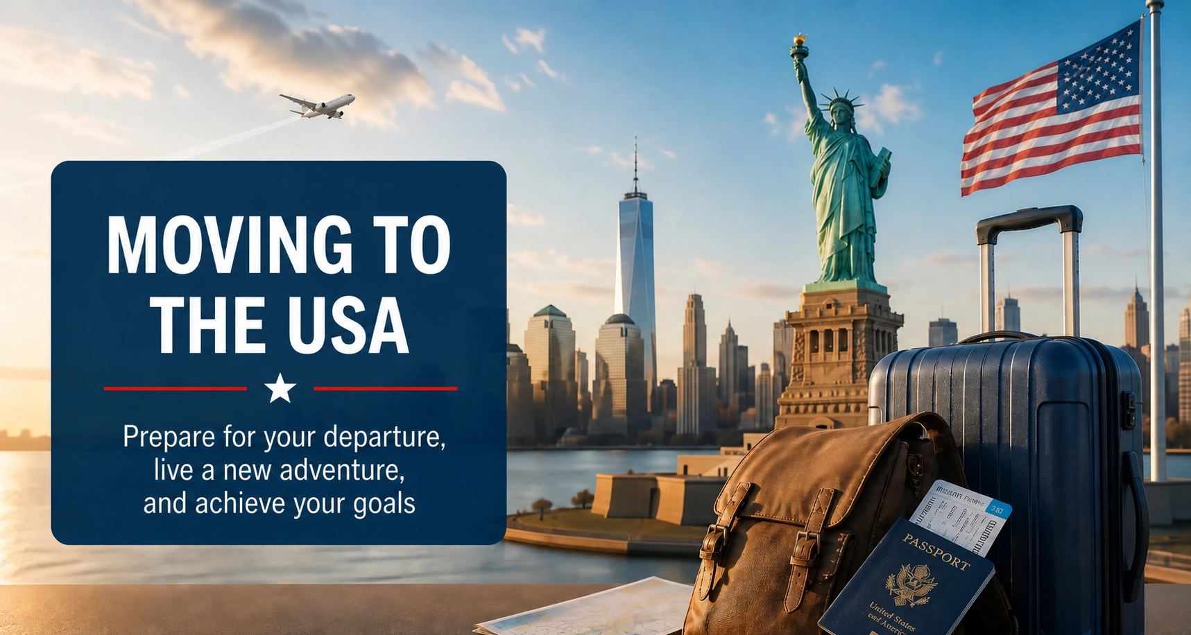 U.S. and French flags illustrating travel between the two countries