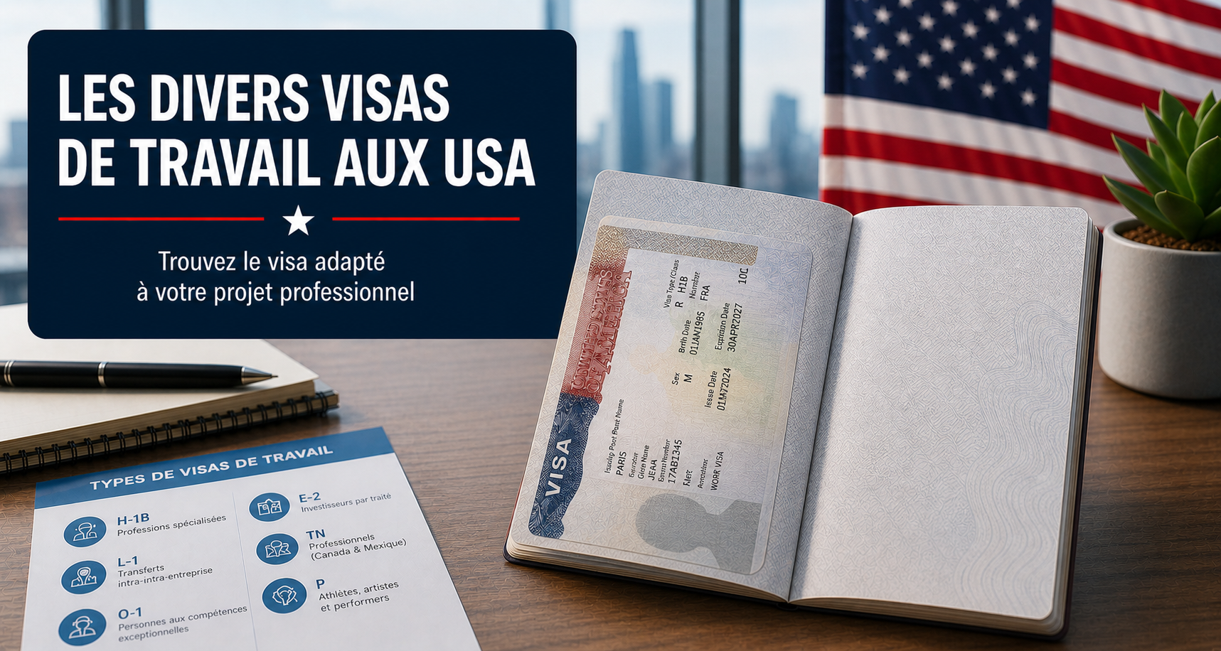 Visas de travail aux États-Unis — guide France-USA-Net.Com