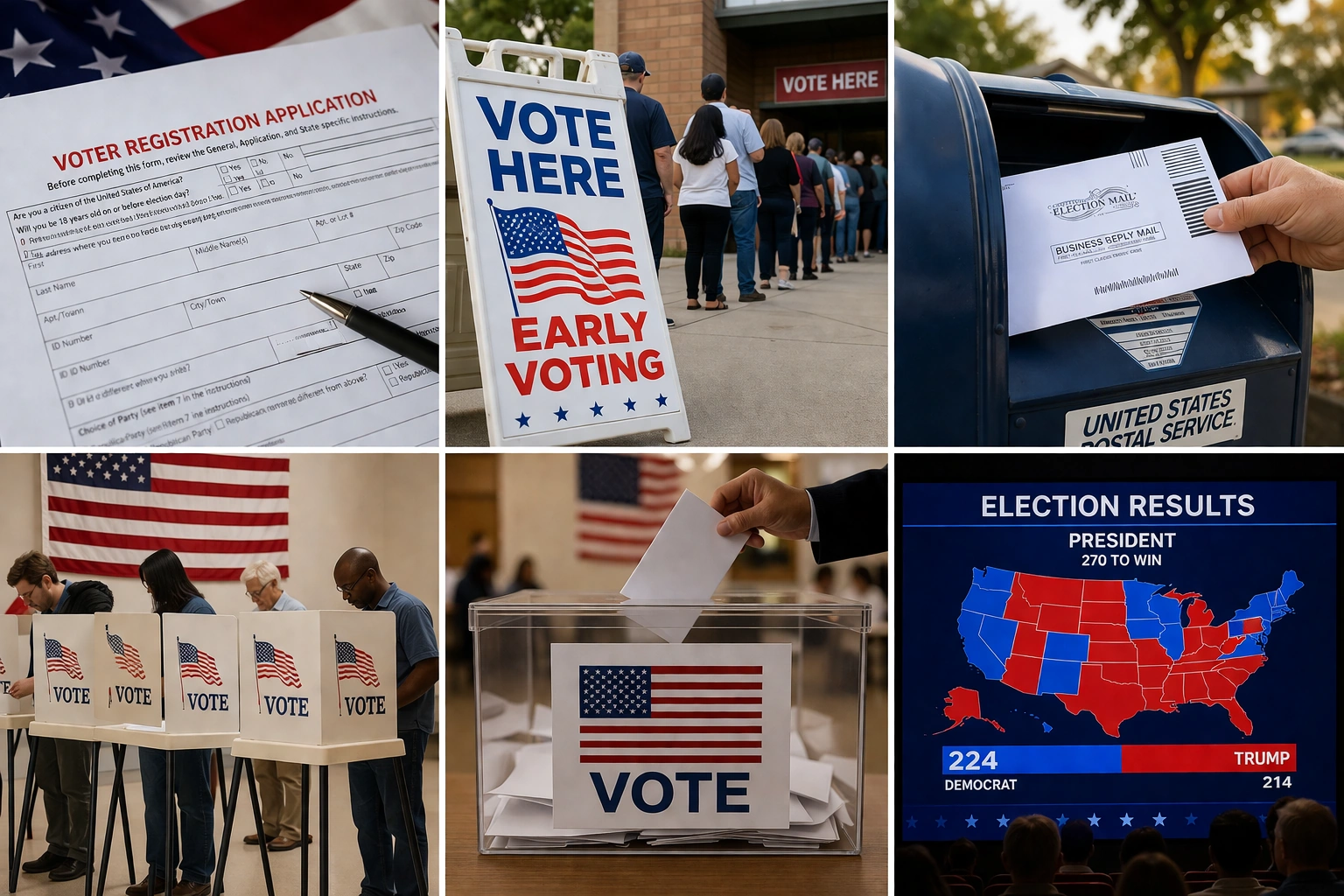 Understanding the U.S. Presidential Election, electoral process diagram