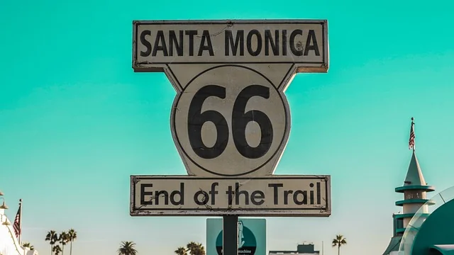 Santa Monica Pier, Route 66 terminus